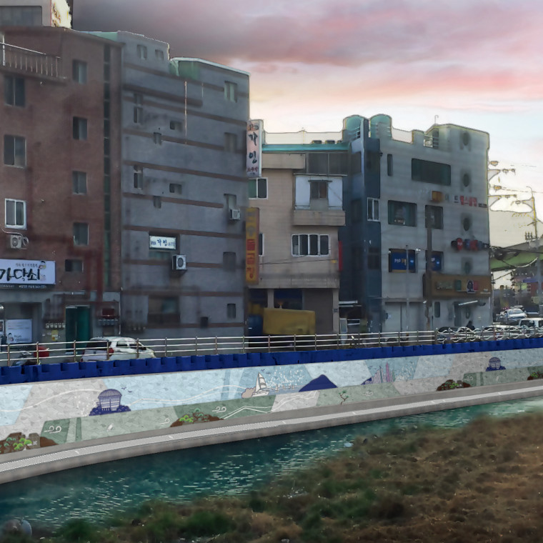 해운대 반송 영산대 주변 석축 및 보도디자인 계획