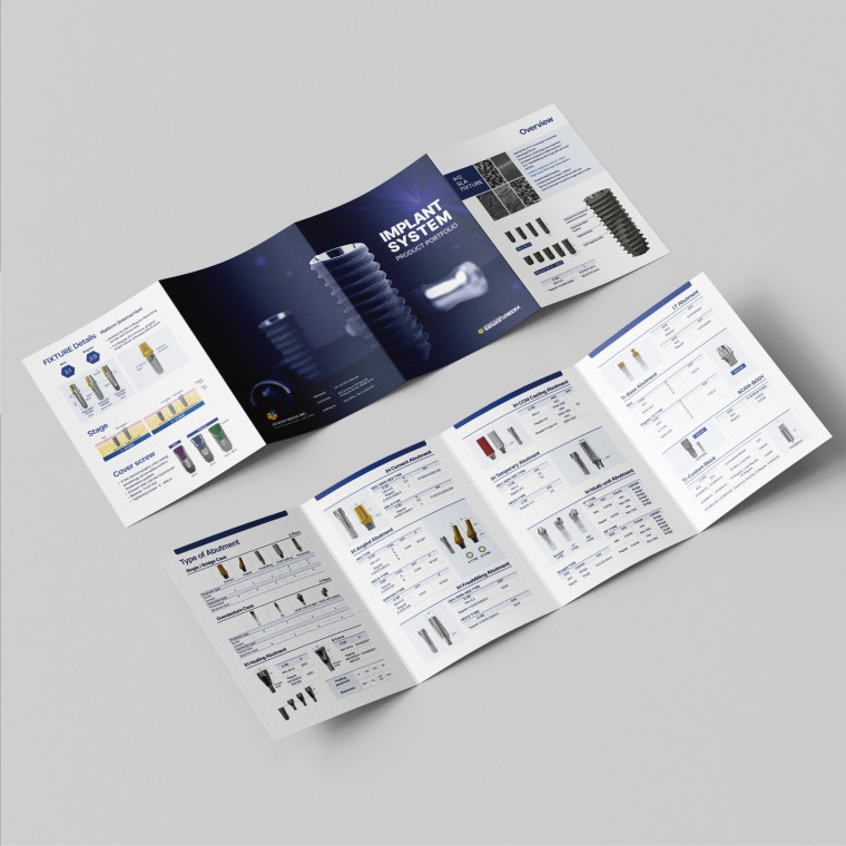 수출바우처사업 세원메딕스 리플렛 디자인