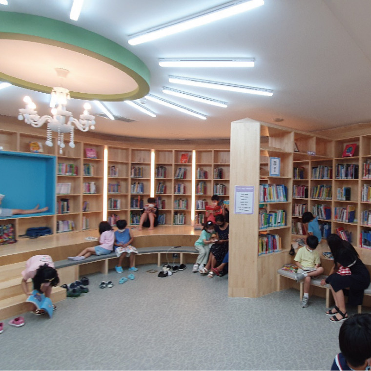 해운대도서관 어린이자료실 리모델링 공사