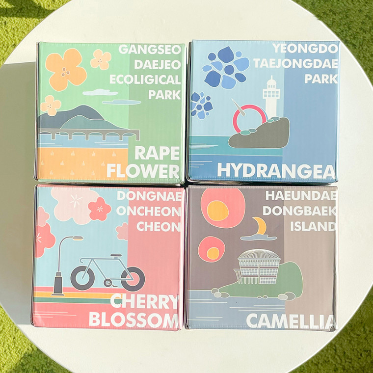 부산,꽃이라 머그컵 DIY 키트 패키지